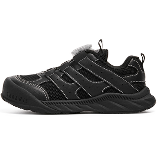 泰兰尼斯儿童春季款旋钮运动鞋男童透气儿童平衡车鞋户外跑步鞋