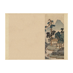 泾鼎复古毛笔书法宣纸加厚古风素雅彩印艺术微喷涂层宣纸书法纸文征明小楷手札软笔作品创作横版尺牍书法用纸