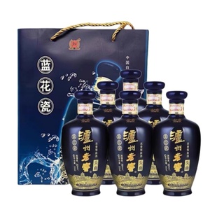 泸州老窖头曲蓝花瓷版52度整箱500ml*6瓶浓香型高度粮食白酒送礼