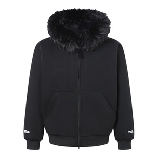 FW25 YOUNGYTKING Ski 3B Hoodie重磅滑雪连帽毛领卫衣男女