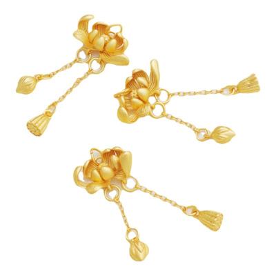 哑金保色diy手工饰品耳坠