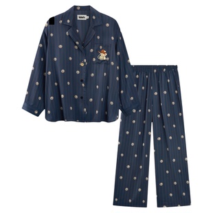 【龚俊同款】tbh野兽派家居星光缎家居服套装四季可外穿情侣睡衣