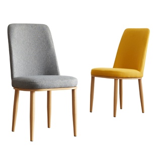 现代简约靠背椅北欧家用餐厅凳子卧室书桌椅酒店皮革铁艺靠背椅凳