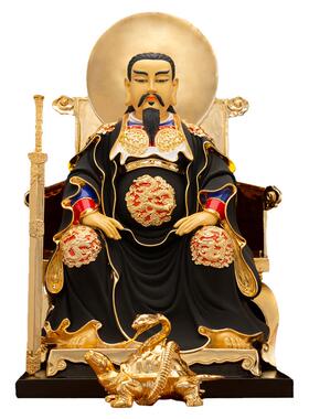 玄天上帝真武大帝金甲玄装饰摆件