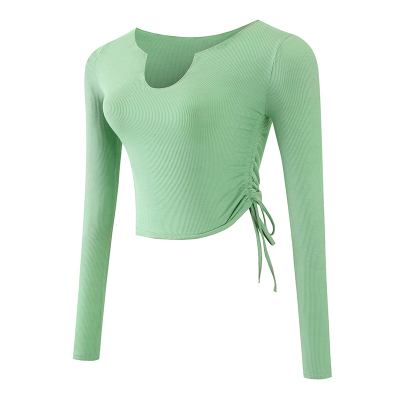 运动上衣女长袖紧身显瘦瑜伽服速