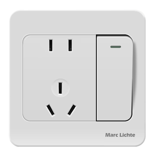 86型双控双联带开关一开八孔插座面板二三三插座五孔插座暗装家用