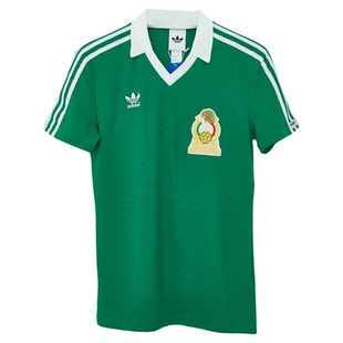 SFS阿迪达斯Adidas墨西哥1986主场复刻球衣9号桑切斯足球服JN3710