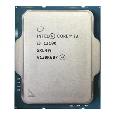 Intel/英特尔 i3-12100全新散片 带核显 搭配H610系列主板套装