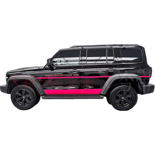 适用坦克300 400拉花引擎盖侧身后尾改装500 700甜菜根紫装饰车贴