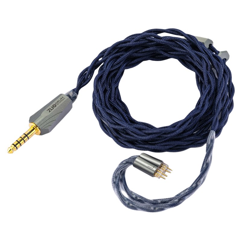 左宫羽荒川hifi耳机升级线4.4mm平衡口线材通用音频线编织耳机线