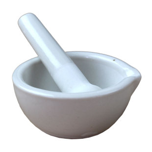 块状矿物质国画颜料研磨器 捣碎器擂钵加厚陶瓷 研钵乳钵颜料文房