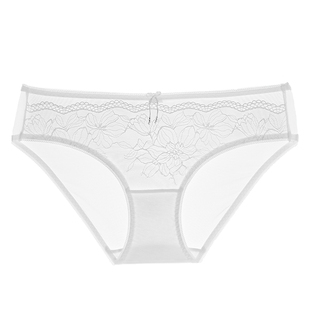 内裤女蕾丝性感底裤舒适透气中腰三角裤<不支持7天无理由退货>