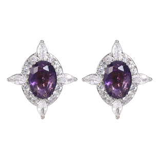 适用华为freeclip耳夹式耳机钻扣紫色锆石旋转配饰蓝牙耳机扣装饰