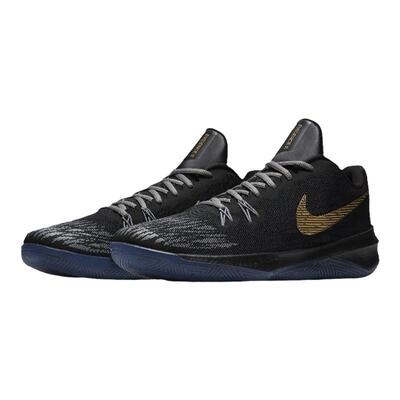 Nike Zoom Evidence II 耐克男黑金低帮运动复古篮球鞋908978-090