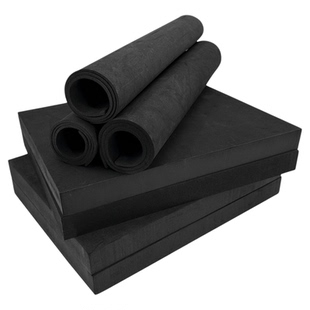 38度-70度长久防静电EVA泡棉材料高密度环保泡沫板材抗静电海绵防损泡棉垫黑色防静电高硬度海绵内衬定制