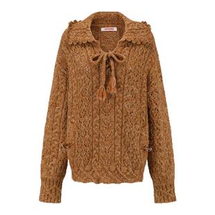 ORA GENESIS2025年冬季新品时尚绞花针织上衣