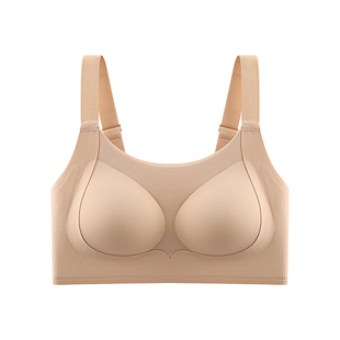 完美记忆粉底液内衣女文胸夏季薄款网眼透气大胸显小隐形无痕胸罩