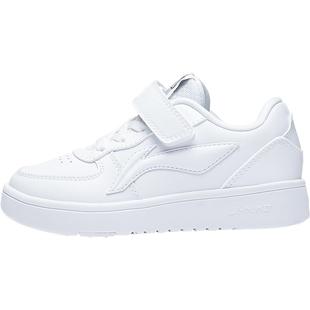 李宁小白鞋白色板鞋2025新款秋冬款低帮男童鞋女童宝宝小童运动鞋