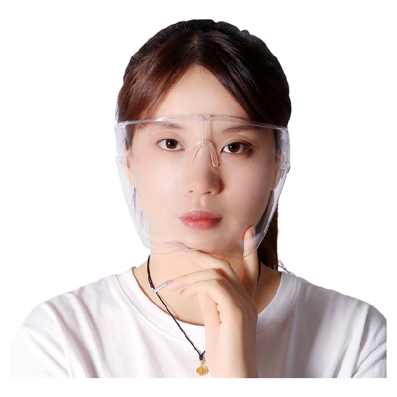 全脸防飞沫脸部透明防护面具屏厨房防雾防油烟炒菜面罩防油溅神器
