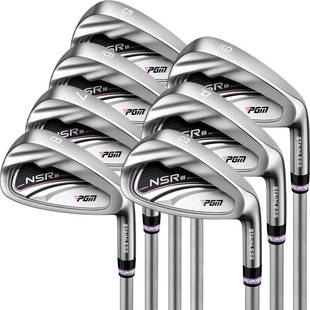 PGM高尔夫球杆女不锈钢碳素铁杆组女士5/6/7/8/9号铁沙杆切杆全套