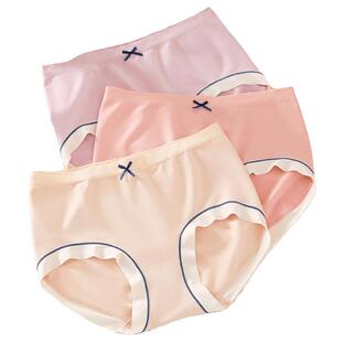 小护士内裤女士夏季薄款透气中腰性感三角裤头女生舒适短裤底裤衩