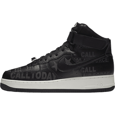 Nike/耐克正品AirForce1High男子AF1黑镭射空军板鞋CU1414-001