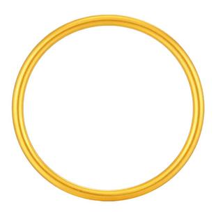 水贝古法黄金素圈手镯实心9999金包银传承金镯子足金闭口送礼物女