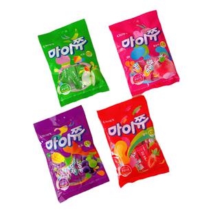 韩国进口零食克丽安酸甜水果味软糖苹果味草莓葡萄桃子休闲 CROWN