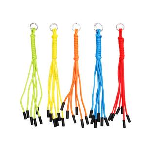 WACKYE 鹿晗 王一博 苏翊鸣同款 手工编织五色简约挂饰街头裤链