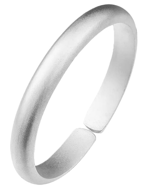 彩云泰999纯银手镯女磨砂古法素圈开口实心贵妃镯送妈妈送女朋友