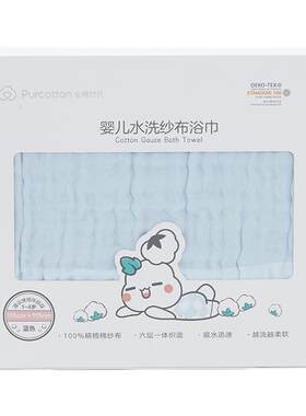 全棉时代李佳琦浴巾纯棉纱布浴巾