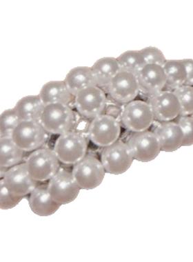 轻奢花丝螺钿花瓣珍珠手镯 高定珠宝 珍珠几何钉珠耳环奢华