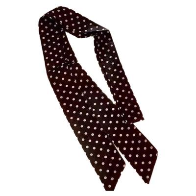 1.5米复古波点细长条发带