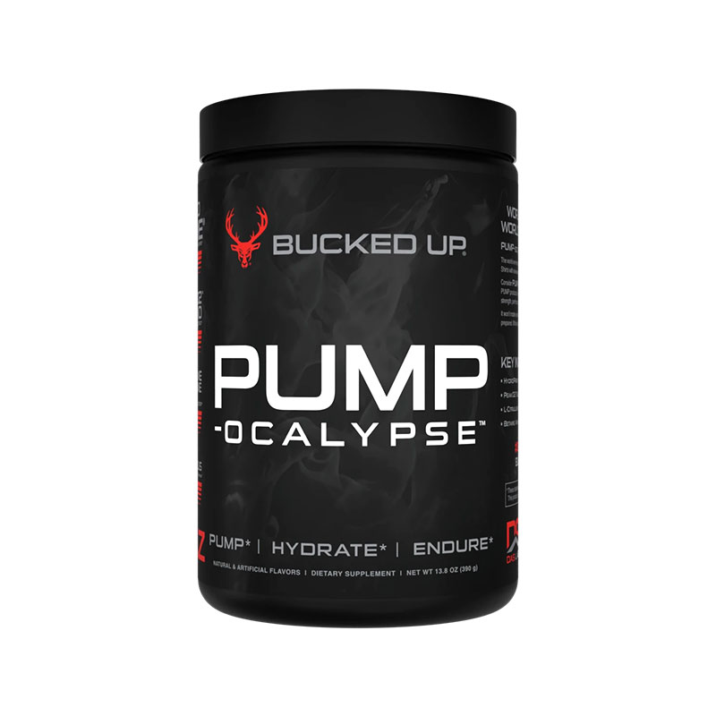 BuckedUp美国鹿头无刺激无咖Pump氮泵肌肉泵感耐力摄氧可晚间使用 - 白底图