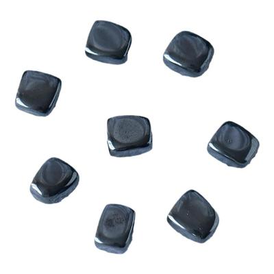 天然赤铁矿黑胆石摆件家居装饰