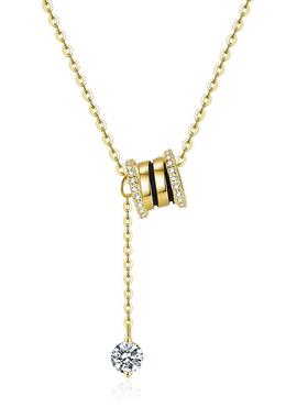 小蛮腰弹簧吊坠不掉色网红项链