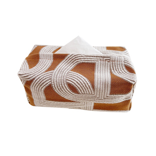 轻奢高级感纸巾盒中古客厅卧室抽纸收纳盒桌面茶几摆件创意抽纸盒