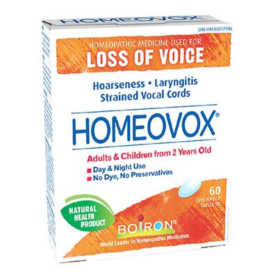 现货 天然顺势 Boiron Homeovox 缓解声音嘶哑 咽喉声带紧张
