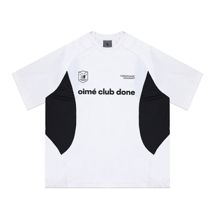 FDR官方店 R字拼接速干短袖t恤男女夏季户外运动宽松球衣训练服