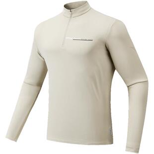 安踏零压T丨立领半拉链加绒运动长袖T恤男冬季针织上衣152547401N