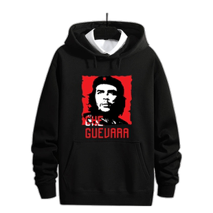 古巴红色革命英雄切格瓦拉连帽卫衣男女创意个性加绒衣服外套定制