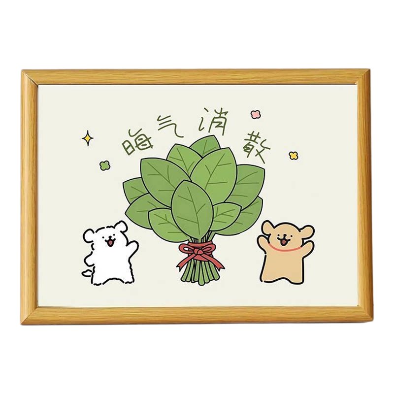 线条小狗新款柚子叶相框