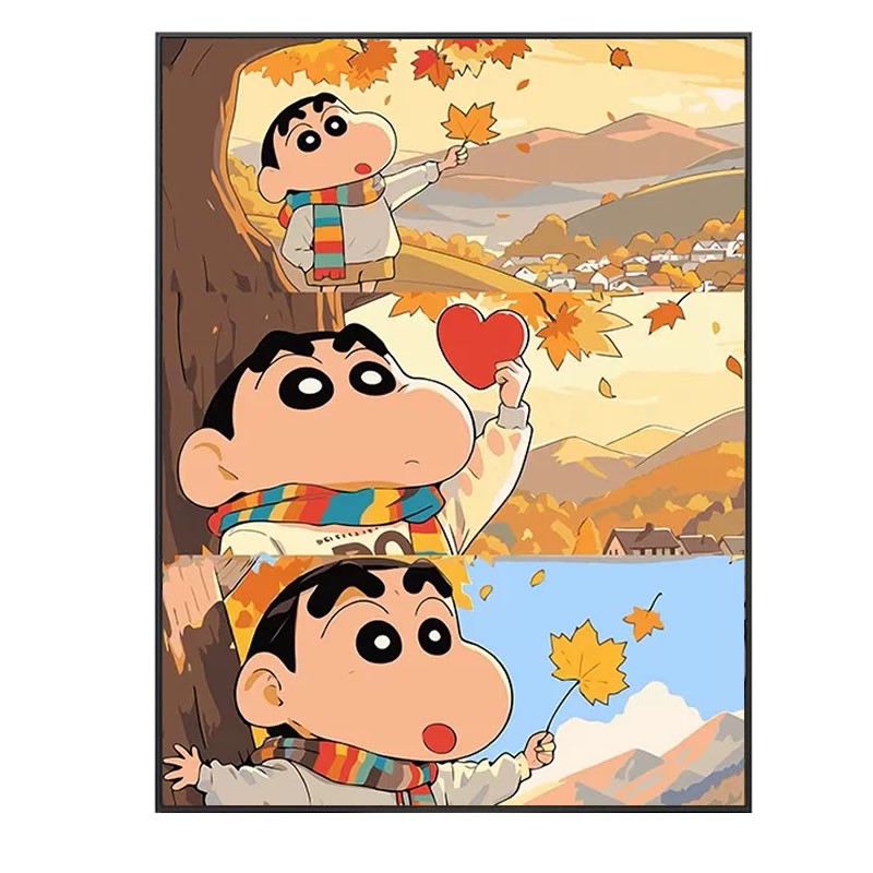 蜡笔小新钻石画方钻满钻十字绣