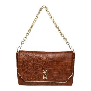 Steve Madden思美登BAMORA26早春焕新压花磨毛链条包单肩斜挎包