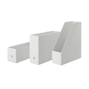 霜山a4文件收纳盒高窄型文件盒ins文件框pp立式文件架桌面收纳盒