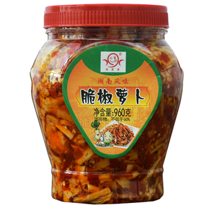 湘更香 脆椒萝卜剁椒萝卜干丝条 湖南张家界香辣腌脆爽小菜下饭菜