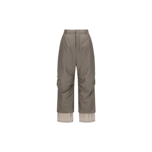 [AMOMENTO] 25FW PADDED STRAIGHT PANTS 25年新款尼龙羽绒直筒裤