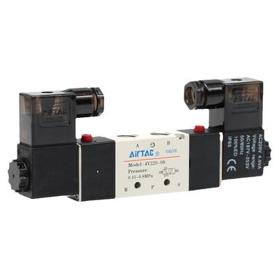 原装亚德客双电控电磁阀4V220-08
