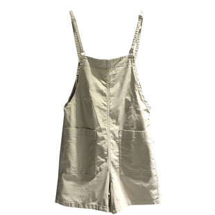 欧洲站2026夏季新款百搭弹力牛仔背带短裤女宽松显瘦阔腿连体裤潮