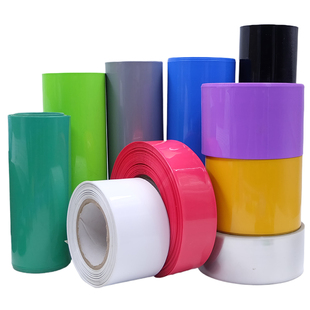 PVC热收缩管17mm-350mm多色18650锂电池皮模型组件封套绝缘保护膜